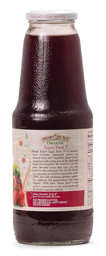 Smart Juice Super Fruit 7 Organic Juice - 33.8 fl oz (1L) - (case of 6)