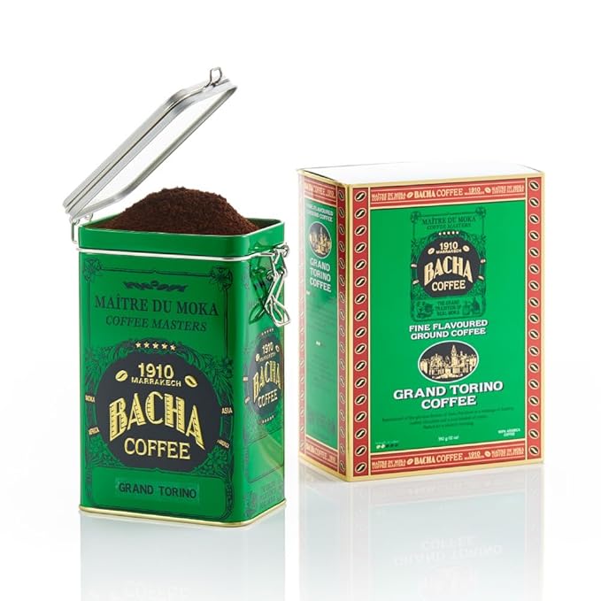 Bacha Coffee | Grand Torino Fine Flavoured Ground Beans Medium Roast 100% Arabica Specialty Coffee 350g Autograph Collection Gift Box