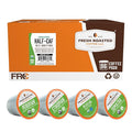 Fresh Roasted Coffee Organic Water-Processed Half-caf Variety Pack | USDA Kosher | K-Cup Compatible 96 Pods