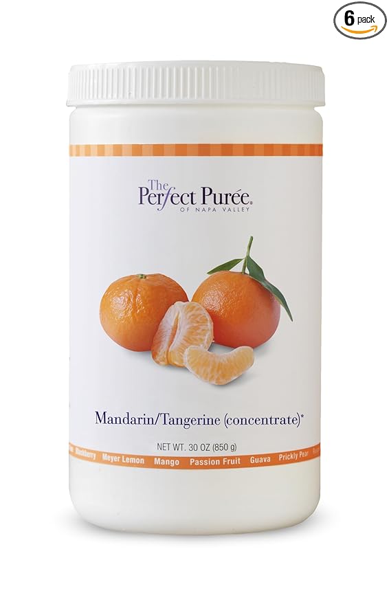 The Perfect Puree Mandarin Tangerine Juice Concentrate Puree 30 Ounce - 6 per case.