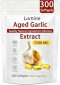LUMINE Aged Garlic Extract 7500mg Odorless - - Lemeli Aged Garlic Extract 300 Softgels | Organic Non-GMO Gluten-Free | Supports Immune Health