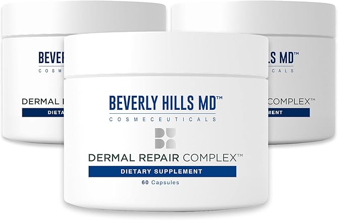 Beverly Hills MD Dermal Repair Anti-Aging Supplement - Hyaluronic Acid Collagen Vitamins for Smooth Plump Skin (3)