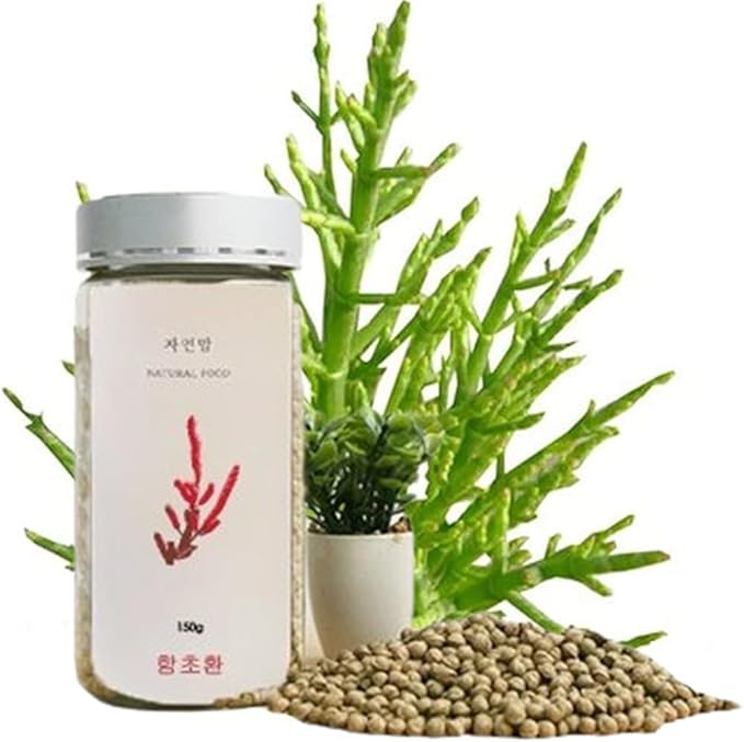 Organic Natural Pure Glasswort (Samphire Salicornia Herbacea) Extract Herbal Pills Granule Ball - Concentrated Lump Grain Powder -5.29 Ounce(150g)