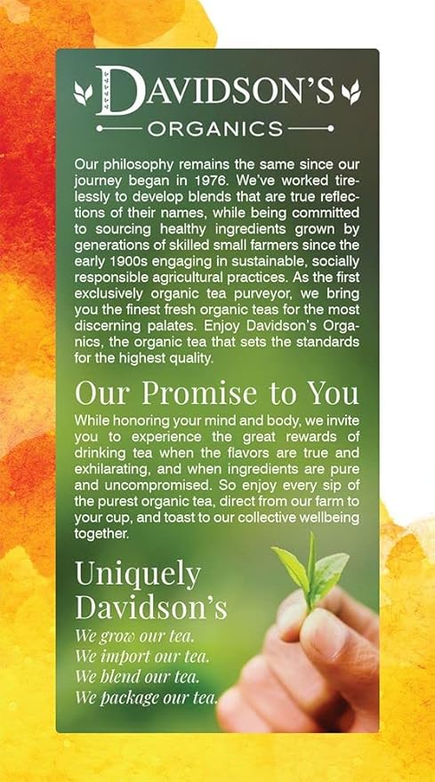 Davidson's Organics Ayurvedic Infusions Digest 25-count Tea Bags Pack of 6