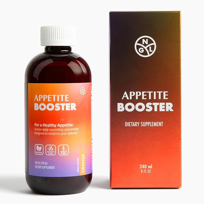 Appetite Booster Weight Gain Stimulant Supplement Eat More for Underweight Adults &amp Kids 4+ Fortified with Vitamins B1B2B3B5B6B12 Folic Acid Iron Zinc Amino Acids Flax Seed Oil