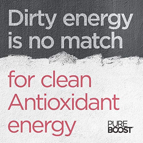 Pureboost Clean Energy Booster Refreshing Energy Drink Mix with B12 Vitamins Electrolytes Antioxidants Sugar-Free with No Sucralose (Berry Boost 30 Count)