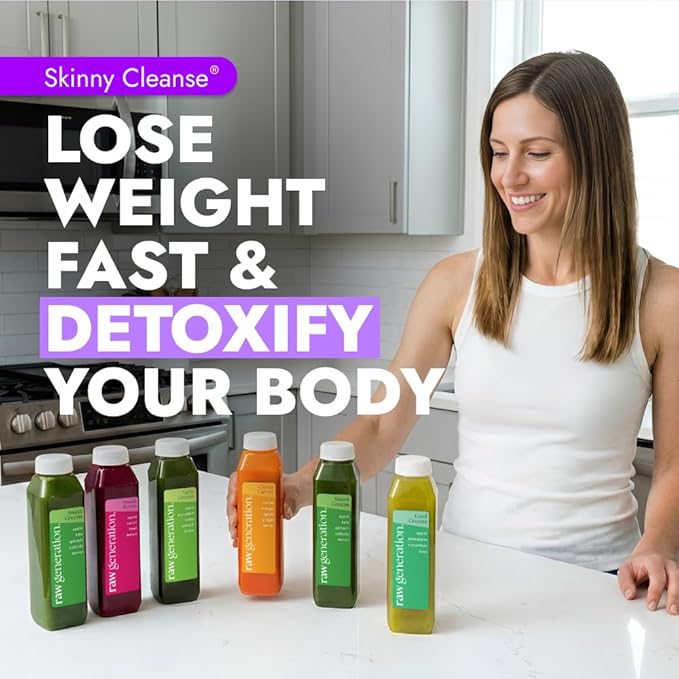 Raw Generation 3-Day Debloat Reset Cleanse – Plant-Based Nutritional Reset for Bloating &amp Digestive Comfort | Cold-Pressed Raw Juice Program to Help You Feel Lighter &amp Less Puffy