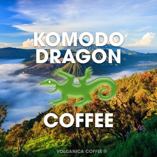 Komodo Dragon Coffee 100% Pure Flores Ground Medium Roast Fresh Roasted 5 lbs