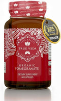 Organic Pomegranate Extract Supplement | USDA Certified Pomegranate Powder from Fruit | Natural Ellagic Acid &amp Punicalagins | 60 Vegan Capsules