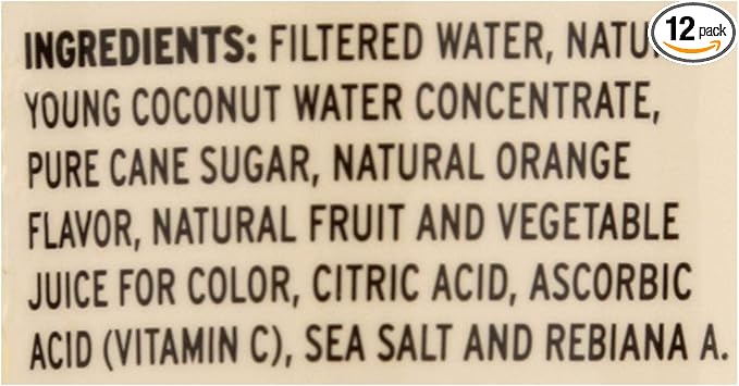 Coco5 Coconut Water - Orange - Case of 12-16.9 fl oz