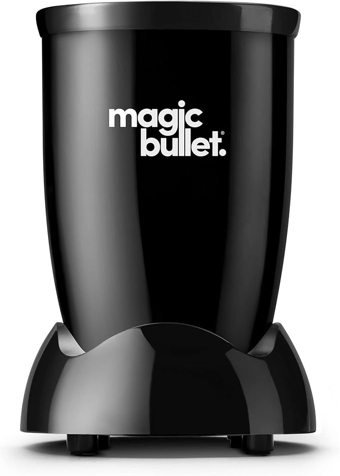 Magic Bullet® Blender Set 7-Piece Set 250W Blender and Food Processor 2 Blending Cups Cross Blade Compact Design Smoothies Sauces Silver MBR-0701AK (Pack of 4)