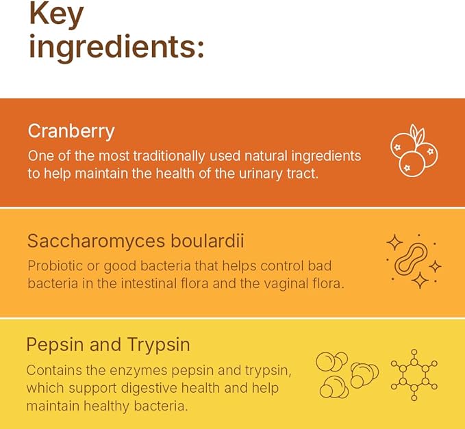 Santo Remedio Urinary Tract Dietary Supplement Helps Reduce Urinary Tract Infections Unique Formula with Cranberries Probiotics and Enzymes Clinically Proven Ingredients Non-GMO 30 Servings