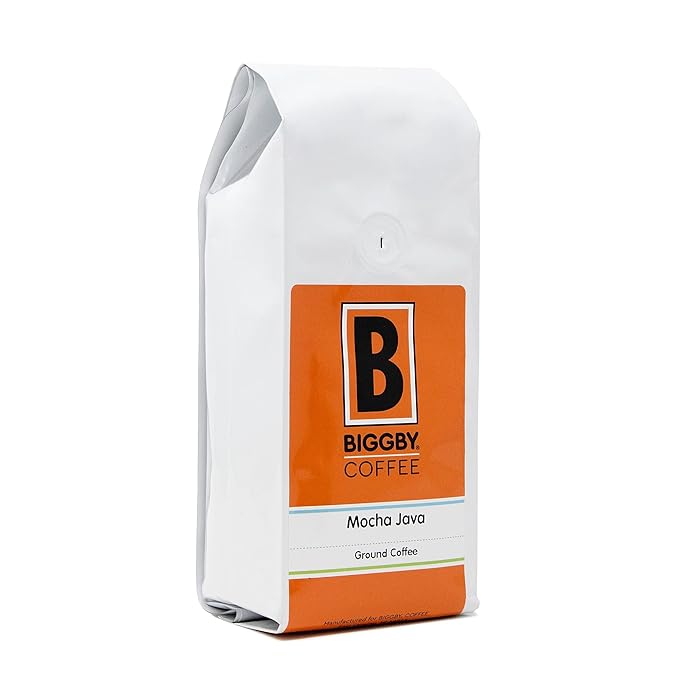 BIGGBY® Mocha Java Ground Coffee 12oz Bag Medium Roast (Pack of 2)