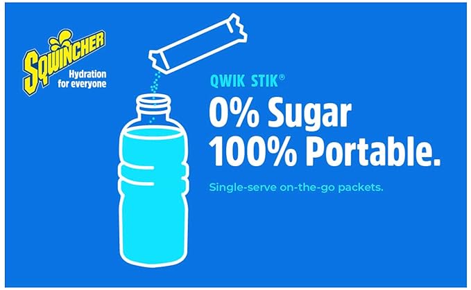 500-Pack Electrolyte Powder Packets 0.11oz - ZERO Qwik Stik- Sugar-Free Drink Mix 5 Assorted Flavors 500-Pack - Hydration Packets with Multi-Flavor