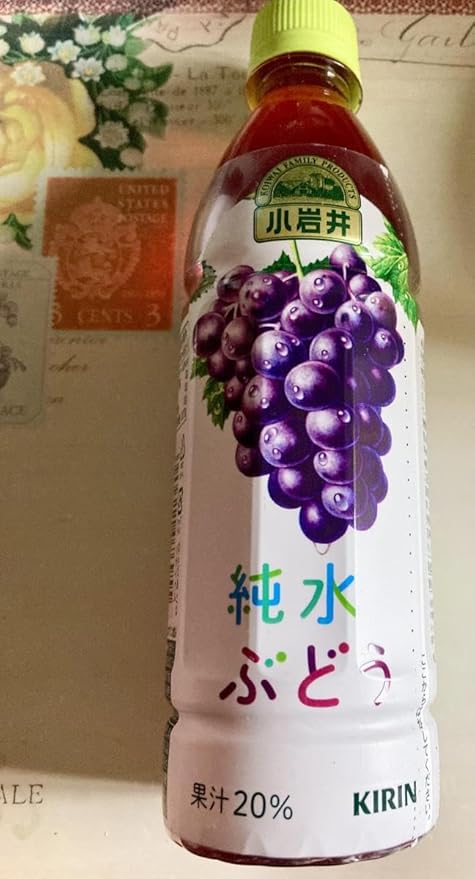 Kirin Koiwai Grape Juice Drinks 430ml (Pack of 10) - Preservatives Free Grape Juice Beverages from Japan - MADE IN JAPAN - Limited Stock