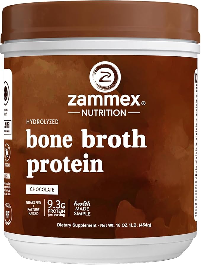 Zammex Collagen Peptides+Chocolate Bone Broth Powder