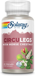 SOLARAY Circulegs - Herbal Supplements for Wellness Support w/Horse Chestnut Extract and Vitamin C Plus Gotu Kola Flavonoids Hesperidin Blend - Vegan Gluten Free 60-Day Guarantee - 30 Servings