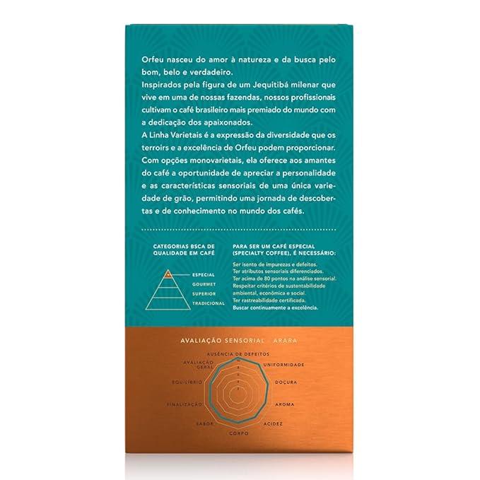 Arara Roasted and Ground Coffee 8.8 oz – Notes of Brown Sugar Garapa and Coffee Honey – Balance and Natural Sweetness – Café Orfeu