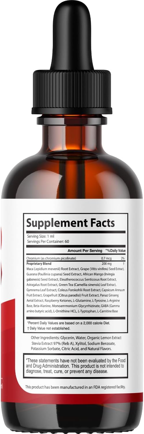(2 Pack) Glyco Lean Drops - Official GlycoLean Advanced Liquid Supplement Drop Premium Formula - Maximum Strength All Natural Vitamins Support for Overall Health &amp Wellness 2 Bottles for 2 Month