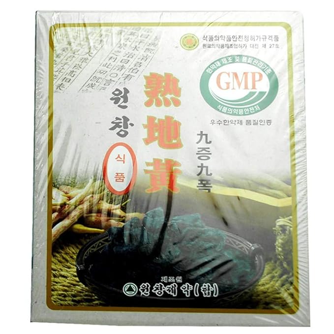 Steamed Rehmannia Glutinosa 500g Korean 숙지황 熟地黃