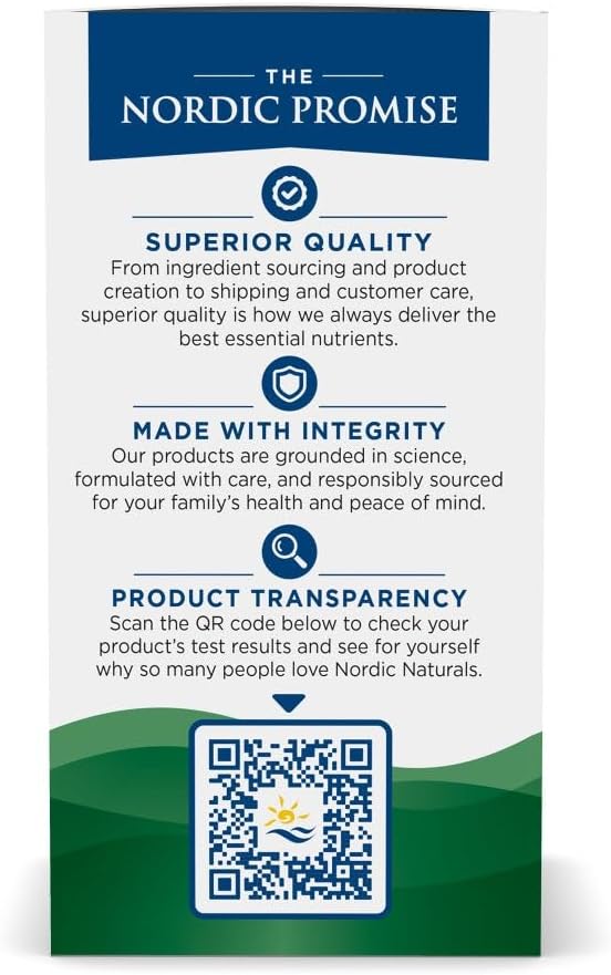 Nordic Naturals Cognition Mushroom Complex Unflavored - 60 Capsules - Brain Memory &amp Mood Support - Blend of Lion’s Mane Mushroom &amp Bacopa Extract - Non-GMO - Certified Vegan - 30 Servings