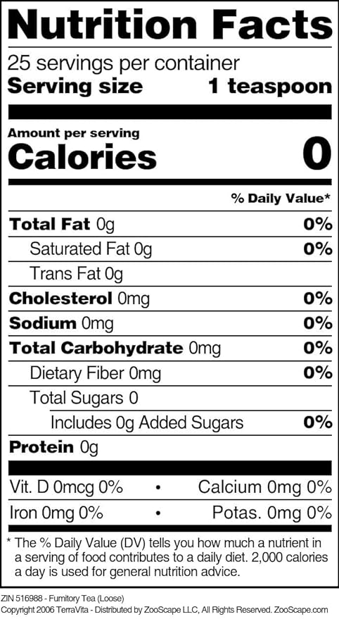 Fumitory Tea (Loose) (4 oz ZIN: 516988) - 3 Pack