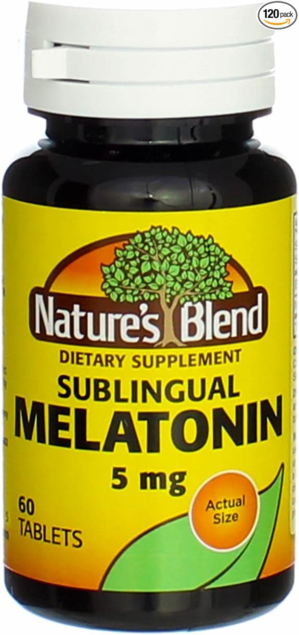 Nature's Blend Melatonin 5 mg - 60 Tablets Pack of 4