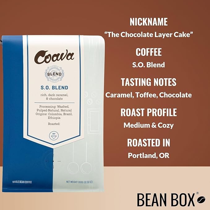 S.O. Blend - Roasted by Coava Coffee Roasters - Freshly Ground Coffee - 12 Ounce Bag