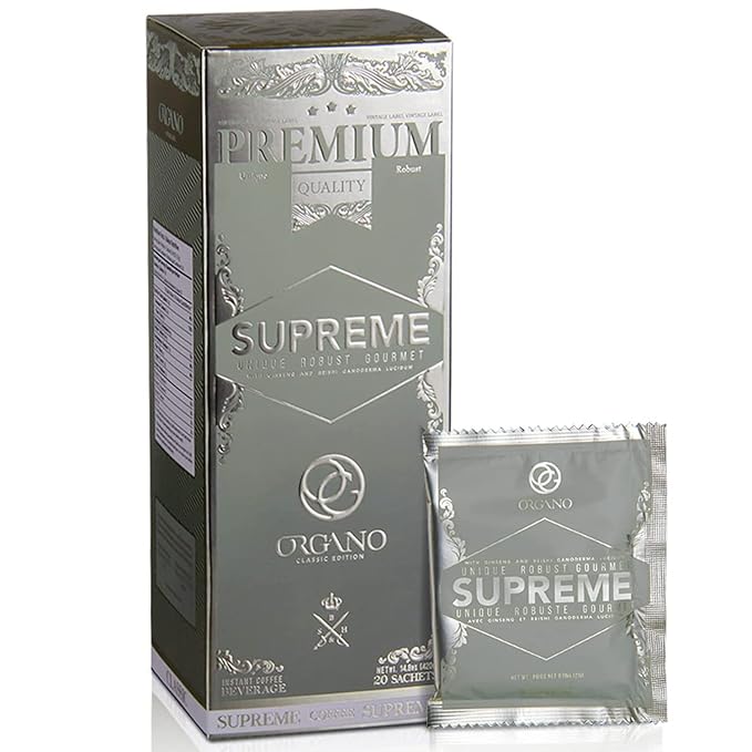 ORGANO Café Supreme 100% Ganoderma Lucidum with Ginseng (20 Sachets)