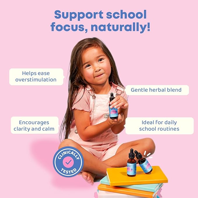 JoySpring Genius Drops Brain Supplement and SleepBerry Melatonin for Kids Sleep Support