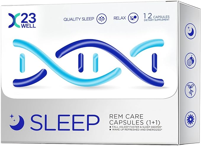 Sleep Rem Care Capsules Dual Sleep Support with Melatonin &amp Vitamin B6 Chamomile Lavender for Relaxation Natural Sleep Aid for Adults 12 Capsules