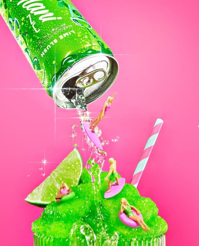 Alani Lime Slush Energy Drink Sugar Free Low Calorie Energy Drinks - 12 fl oz Cans (6 Pack)