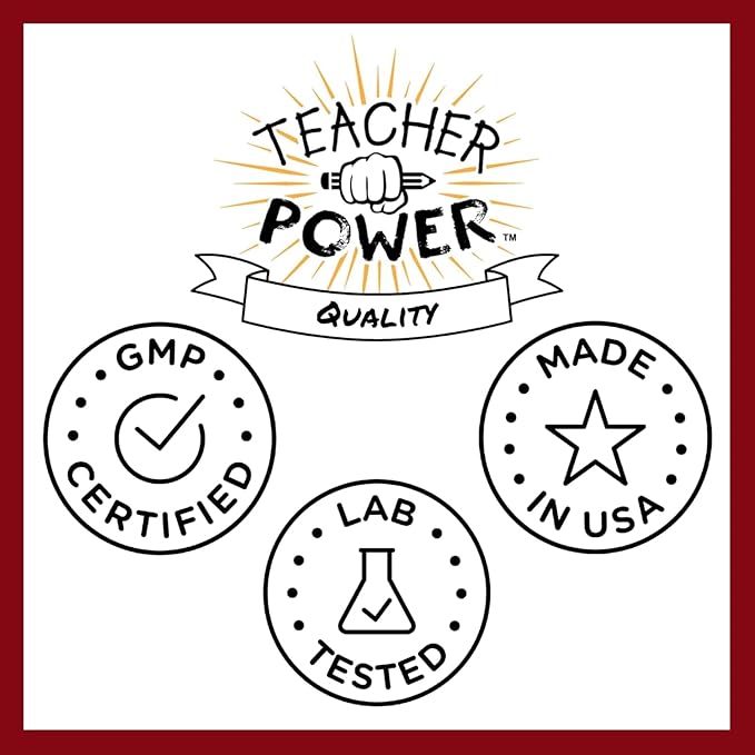 Teacher Power (The Original) Sugar Free Energy Drink 70/servings per Jar 100mg Caffeine with B Vitamins (Black Cherry)