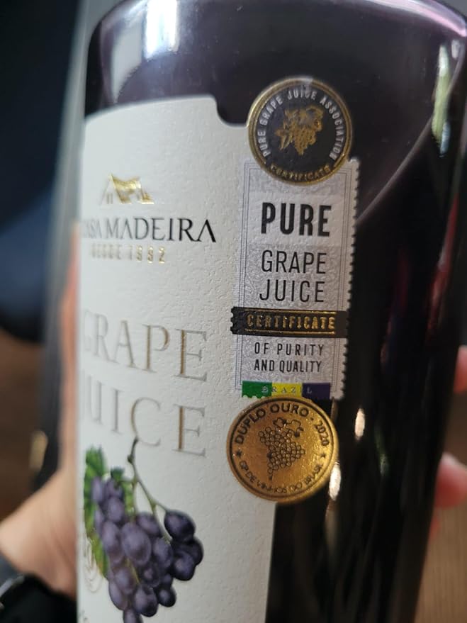 Casa Madeira Grape Juice 100% Pure 33.8 Fl Oz | Pack of 3 + Exclusive Brazil in Texas Bracelet | Suco de Uva | Bundle by Brazil in Texas