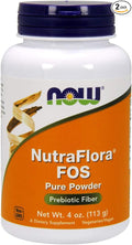 NOW Nutra Flora Fos 4-Ounces (Pack of 2)