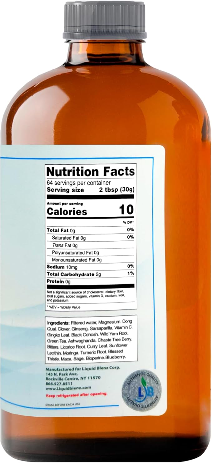 Menopause Bully | Herbal Supplement for Natural Support | Helps Ease Menopause Symptoms &amp Promote Balance | 32 Oz