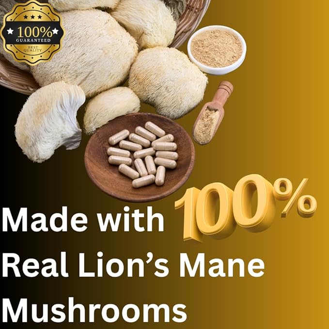 Lion’s Mane Extract Capsules for Brain Health