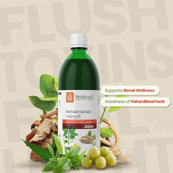 Krishna's Herbal &amp Ayurveda Pathar Juice Chatadi - Dissolve or Break The Stone 1000 ml