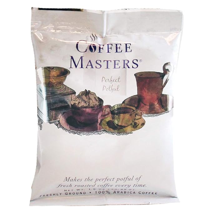 Coffee Masters Perfect Potful Breakfast Blend Ground Coffee 1.5-Ounce Packets (Pack of 12)