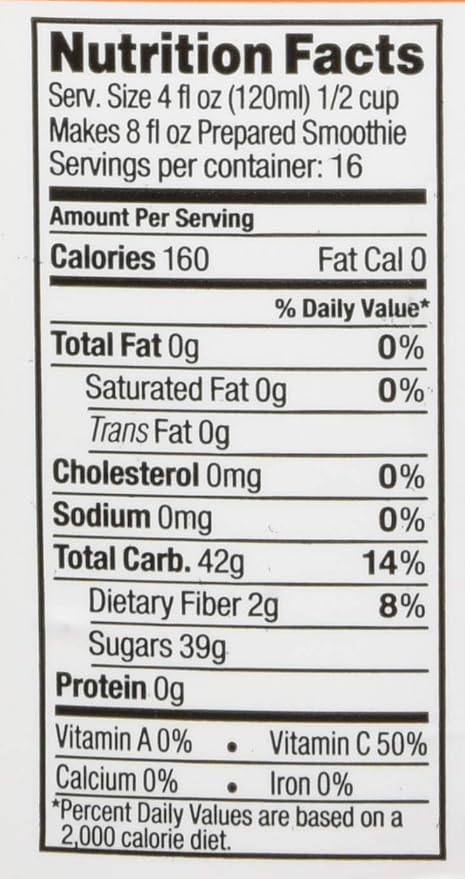 Torani Real Fruit Smoothie Peach Mix
