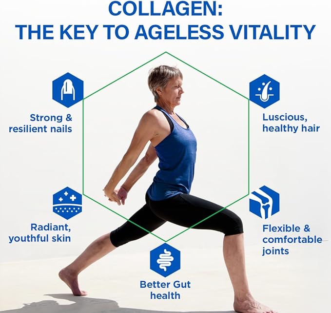 BioTrust Ageless Collagen Booster Powerfully Support Beauty from Within Vegan Collagen Builder for Glowing Skin Gorgeous Hair Beautiful Nails Healthy Joints 60 Capsules (30 Servings)