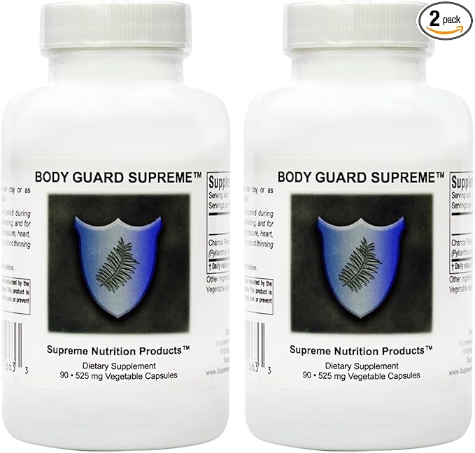 Supreme Nutrition Body Guard Supreme 90 Pure Chanca Piedra Capsules (Pack of 2)