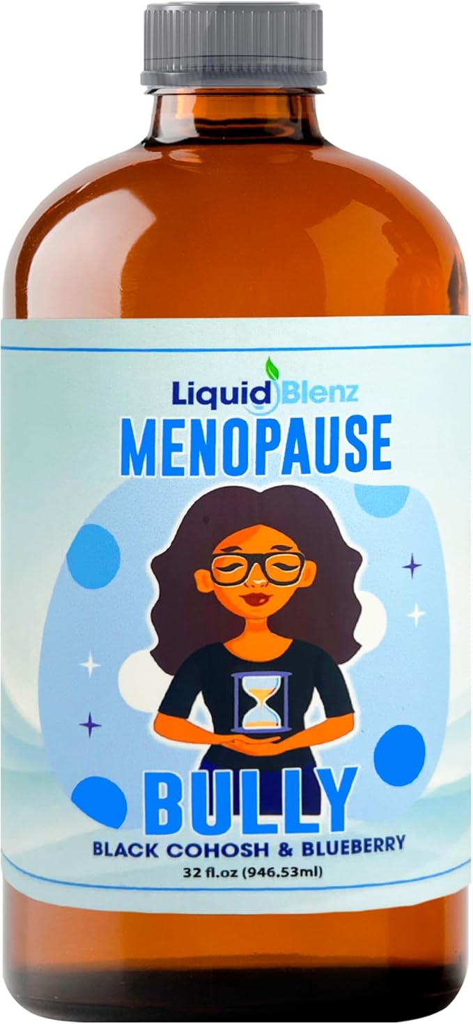 Menopause Bully | Herbal Supplement for Natural Support | Helps Ease Menopause Symptoms &amp Promote Balance | 32 Oz