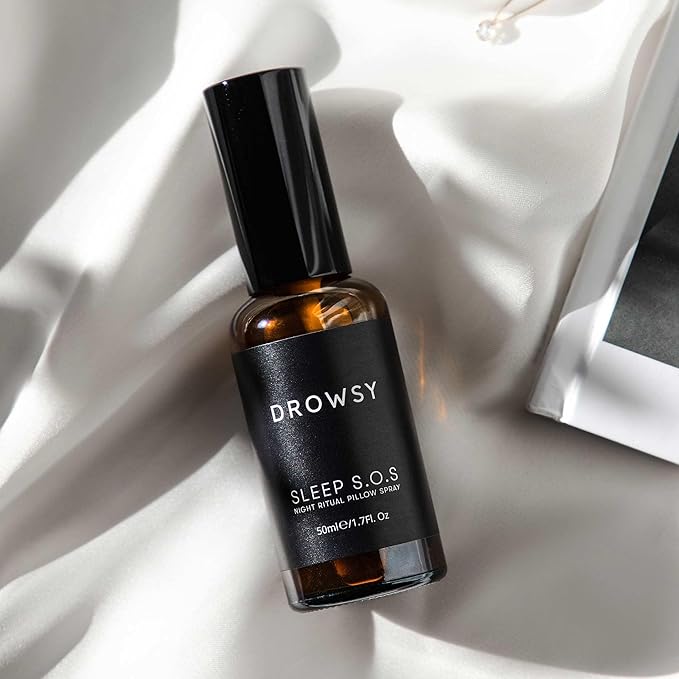 DROWSY SOS Sleep Pillow Spray - Instantly Elevate Your Sleep Experience Long Lasting &amp Effective Formula 6 Month Supply - Natural Vegan Ingredients 50ml / 1.7 Fl. Oz