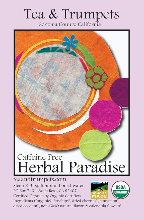 USDA Organic Herbal Paradise Loose Leaf Herbal Fruit Tea 1 LB (16 oz)