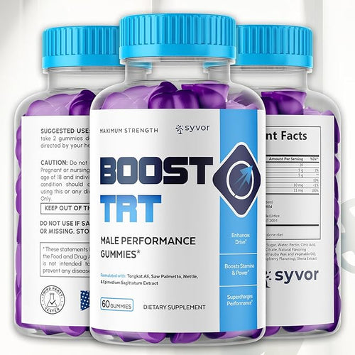 (2 Pack) Boost TRT Gummies Official BoostTRT Gummys with All Natural Ingredients Advanced Health &amp Wellness Support Formula with Max Strength Premium Active Lifestyle Vitamins (120 Gummies)