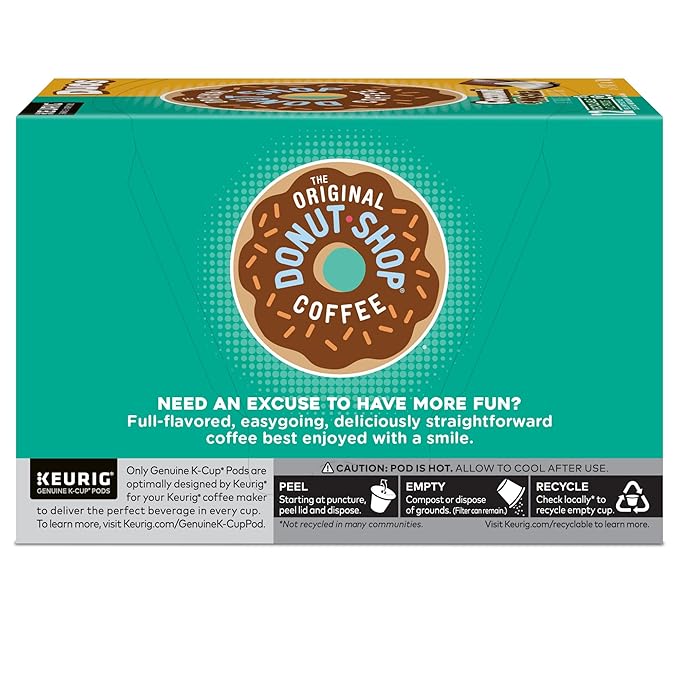 The Original Donut Shop Duos Coconut + Mocha Keurig Single-Serve K-Cup Pods Medium Roast Coffee 72 Count