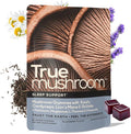 TrueMushroom - Sleep Support Mushroom Gummy Supplement with Melatonin for Sleep and Relaxation with Lion’s Mane Cordyceps Reishi Shiitake. All-Natural BlackBerry Flavor Gummies (60 Count)