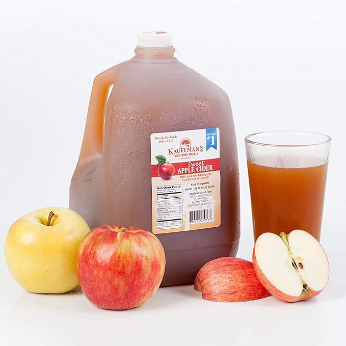 Kauffman's Fruit Farm Orchards Homemade Fresh-Pressed Apple Cider Frozen for Shipping 12 Oz. Single-Serve (Pack of 6)