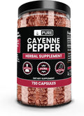 PURE ORIGINAL INGREDIENTS Cayenne Pepper (730 Capsules) No Magnesium Or Rice Fillers Pure Lab Verified